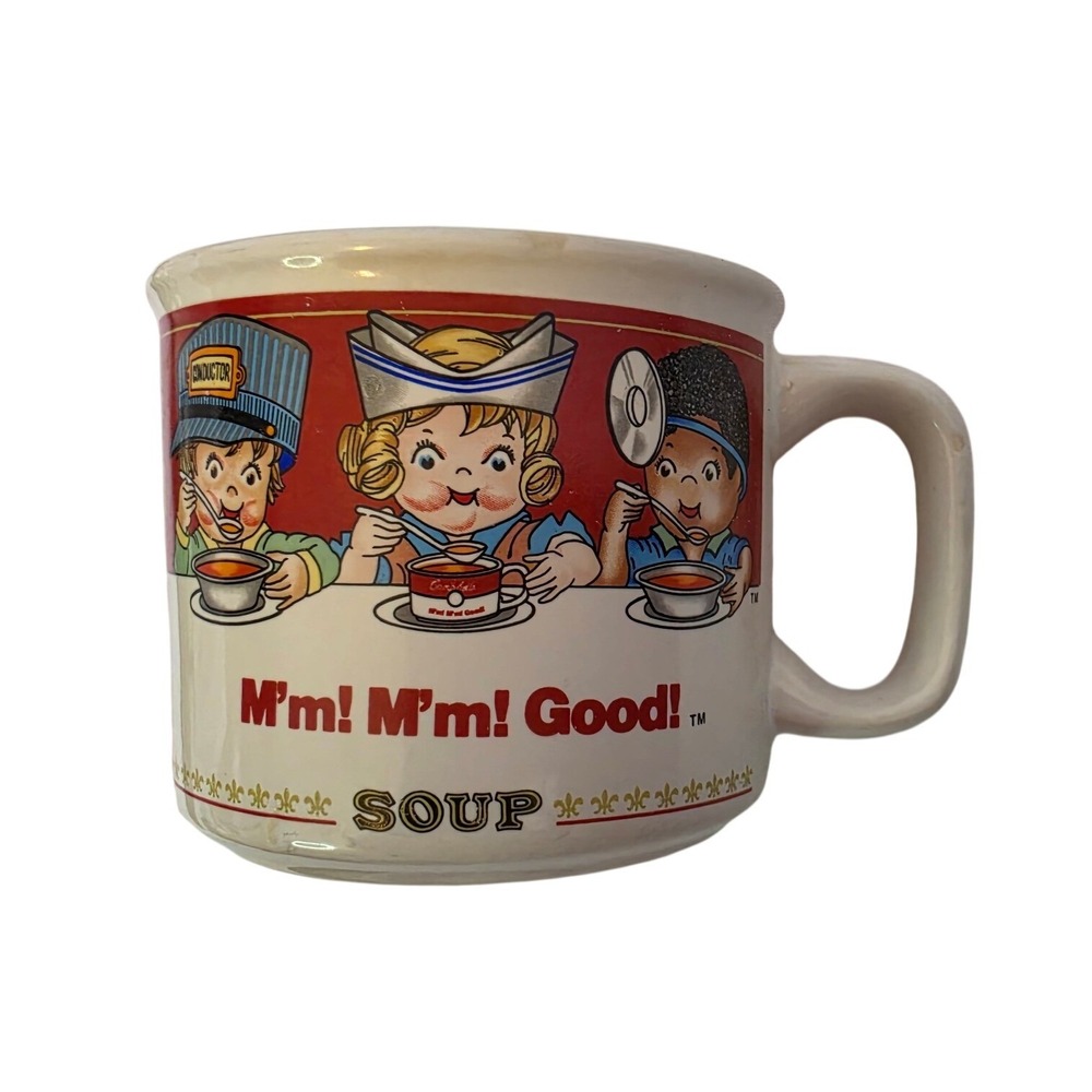 Vintage 1993 Campbell Soup Kids Mug West Wood Ceramic 14oz Soup Cup Mm Mm Good